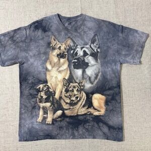 The Mountain 4 German Shepherd Dog Tie Dye T Shirt Mens XL